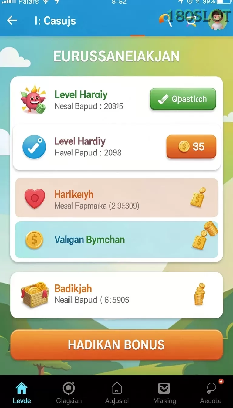 Cuplikan layar YUNITOTO — menu navigasi